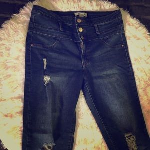 Charlotte Russe Refuge High-Waisted Jeans